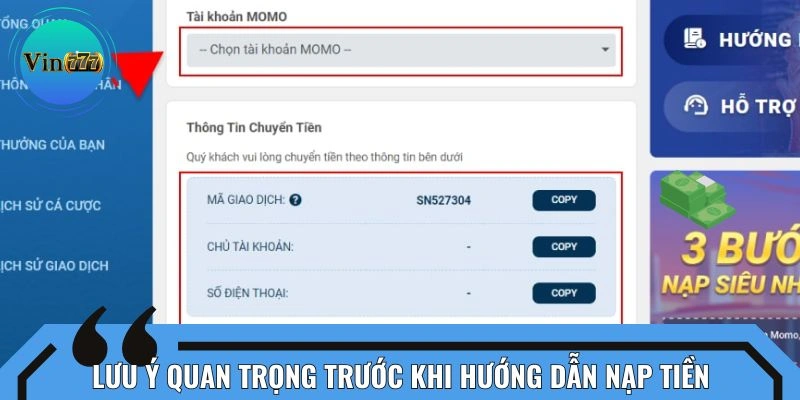 Lưu ý cần nắm khi thêm vốn tại nền tảng